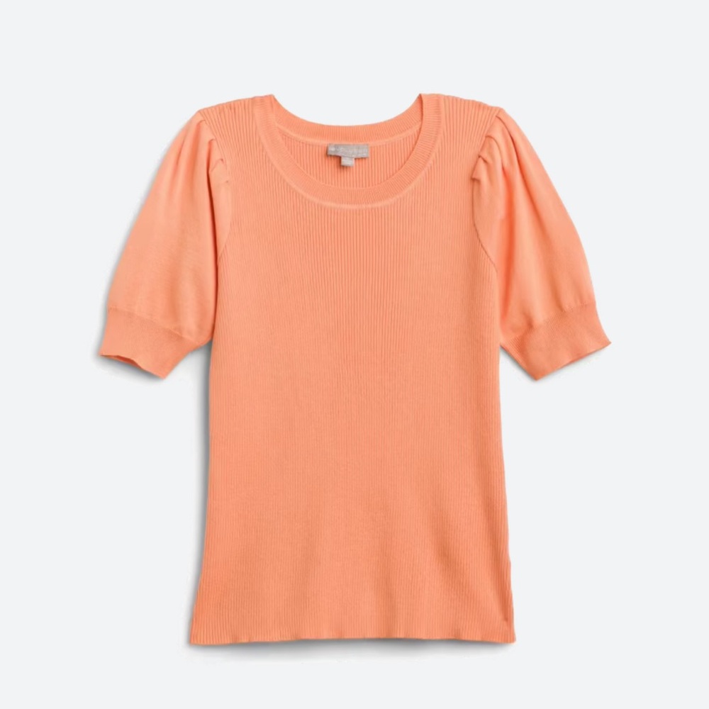 EVOLUTION BY CYRUS Bradyn Short Puff Sleeve Sweater S